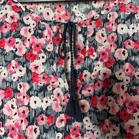 J Jill Floral Long Sleeve Blouse XL - Picture 9 of 12